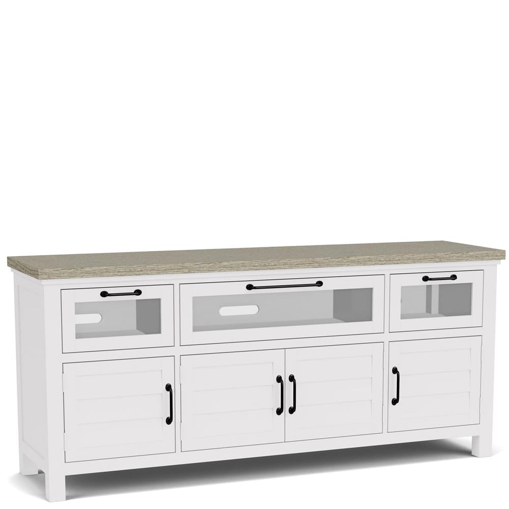 Riverside Furniture - Cora - Media Console - Cloud/Fog - 37240 view 3