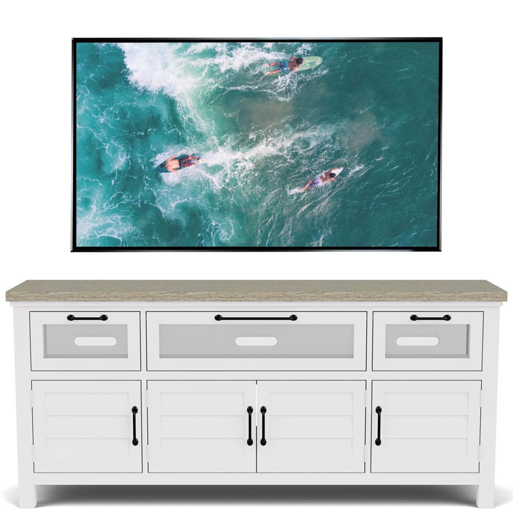 Riverside Furniture - Cora - Media Console - Cloud/Fog - 37240 view 10