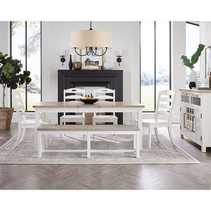 Riverside Furniture - Cora - Rect Leg Dining Table - Cloud/Fog - 37250 view 12