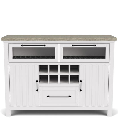 Riverside Furniture - Cora - Server - Cloud/Fog - 37256 view 2