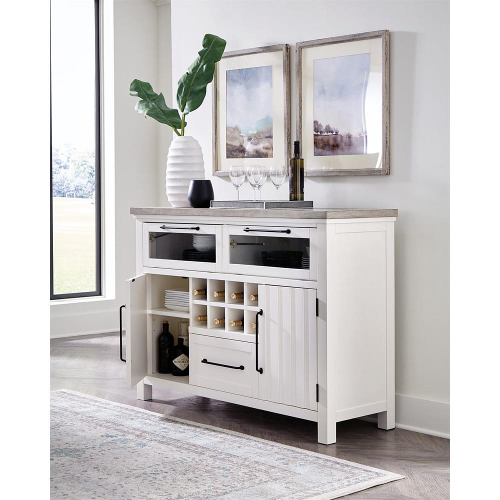 Riverside Furniture - Cora - Server - Cloud/Fog - 37256 view 6