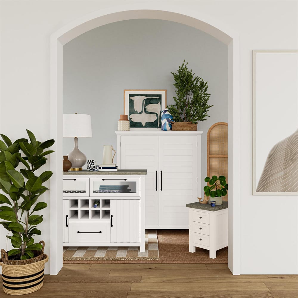 Riverside Furniture - Cora - Server - Cloud/Fog - 37256 view 7