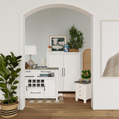 Riverside Furniture - Cora - Server - Cloud/Fog - 37256 view 7