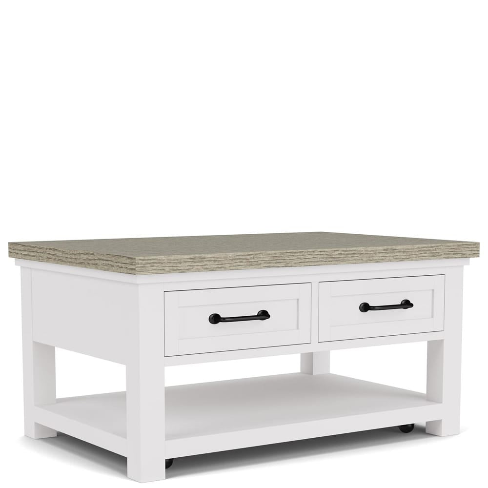 Riverside Furniture - Cora - Small Cocktail Table - Cloud/Fog - 37203 view 1