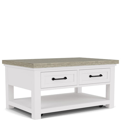 Riverside Furniture - Cora - Small Cocktail Table - Cloud/Fog - 37203 view 1