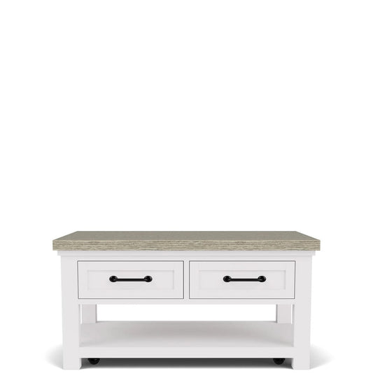 Riverside Furniture - Cora - Small Cocktail Table - Cloud/Fog - 37203 view 2