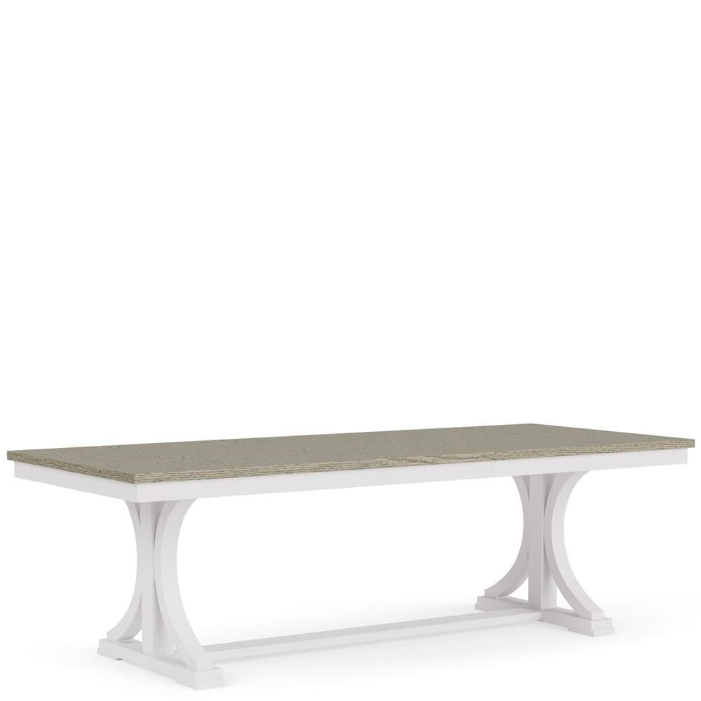 Riverside Furniture - Cora - Trestle Dining Table - Cloud/Fog - 37253 view 1