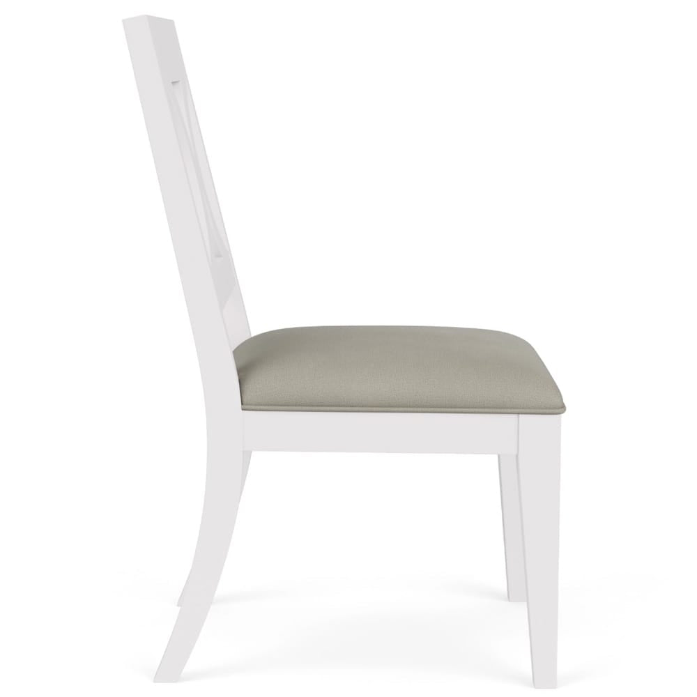 Riverside Furniture - Cora - X Back Side Chair - Cloud - 37220 view 3