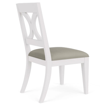 Riverside Furniture - Cora - X Back Side Chair - Cloud - 37220 view 4