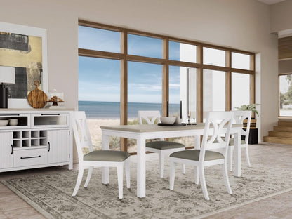Riverside Furniture - Cora - X Back Side Chair - Cloud - 37220 view 7
