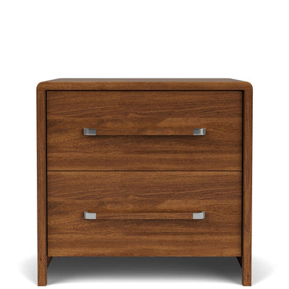 Riverside Furniture - Elsie - 2 Drawer Nightstand - Classic Walnut - 83768 view 2