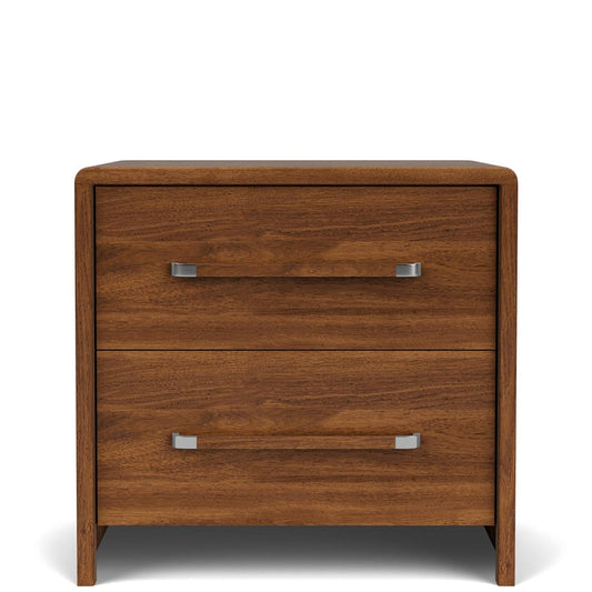 Riverside Furniture - Elsie - 2 Drawer Nightstand - Classic Walnut - 83768 view 2