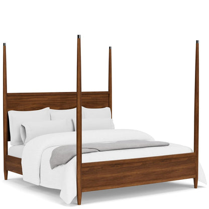 Riverside Furniture - Elsie - King Poster Bed - Classic Walnut view 1