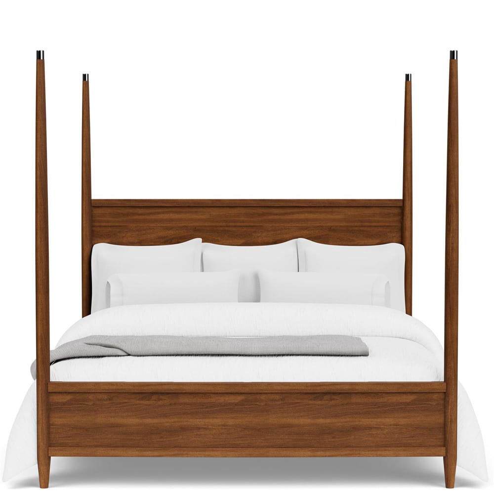 Riverside Furniture - Elsie - King Poster Bed - Classic Walnut view 2