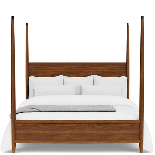 Riverside Furniture - Elsie - King Poster Bed - Classic Walnut view 2