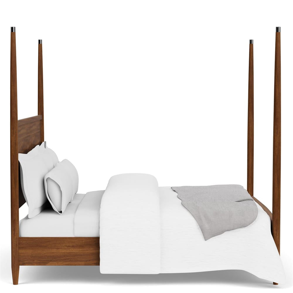 Riverside Furniture - Elsie - King Poster Bed - Classic Walnut view 3