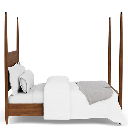 Riverside Furniture - Elsie - King Poster Bed - Classic Walnut view 3