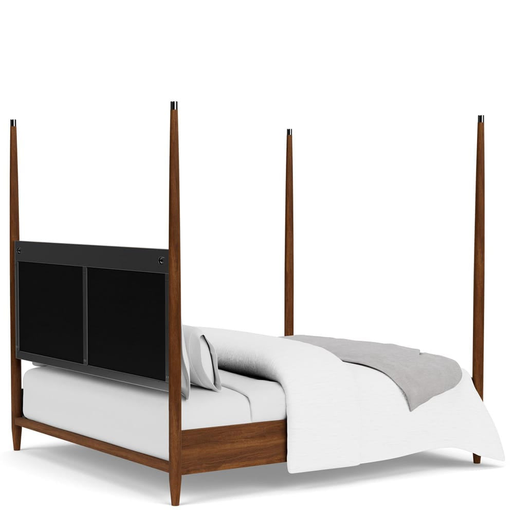 Riverside Furniture - Elsie - King Poster Bed - Classic Walnut view 4