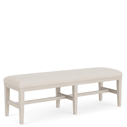 Riverside Furniture - Glenndale - 58" Uph Dining Bench 1in - Aged White/Wheat - 79455 view 1