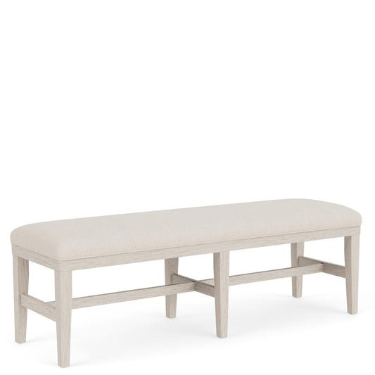 Riverside Furniture - Glenndale - 58" Uph Dining Bench 1in - Aged White/Wheat - 79455 view 1