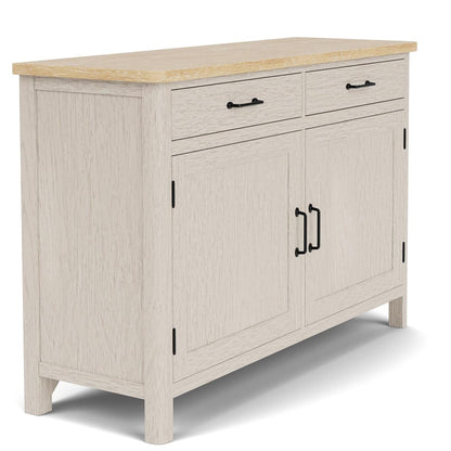 Riverside Furniture - Glenndale - Buffet - Aged White/Wheat - 79456 view 3