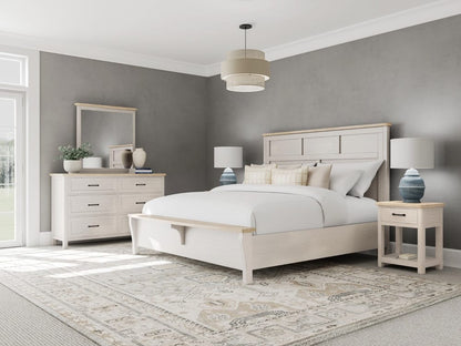 Riverside Furniture - Glenndale - King Bed - Aged White view 7