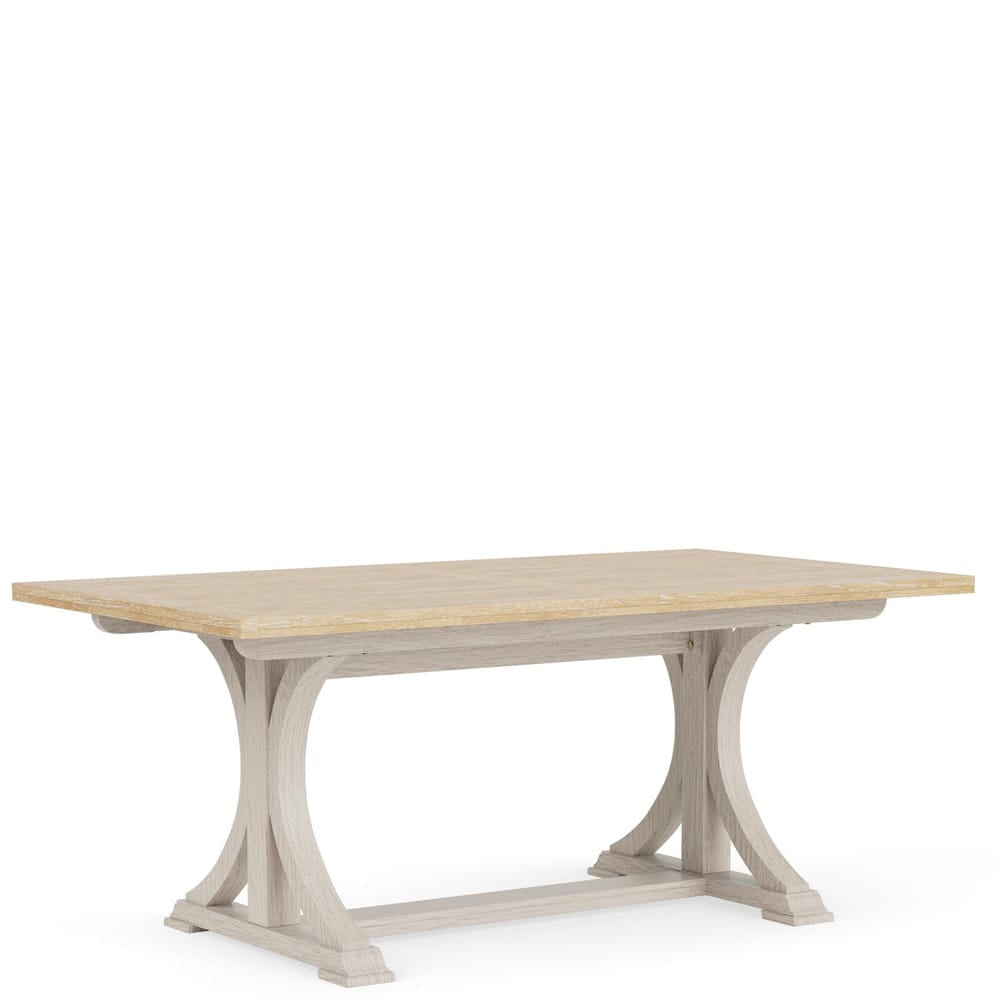 Riverside Furniture - Glenndale - Rectangle Dining Table - Aged White/Wheat - 79450 view 3