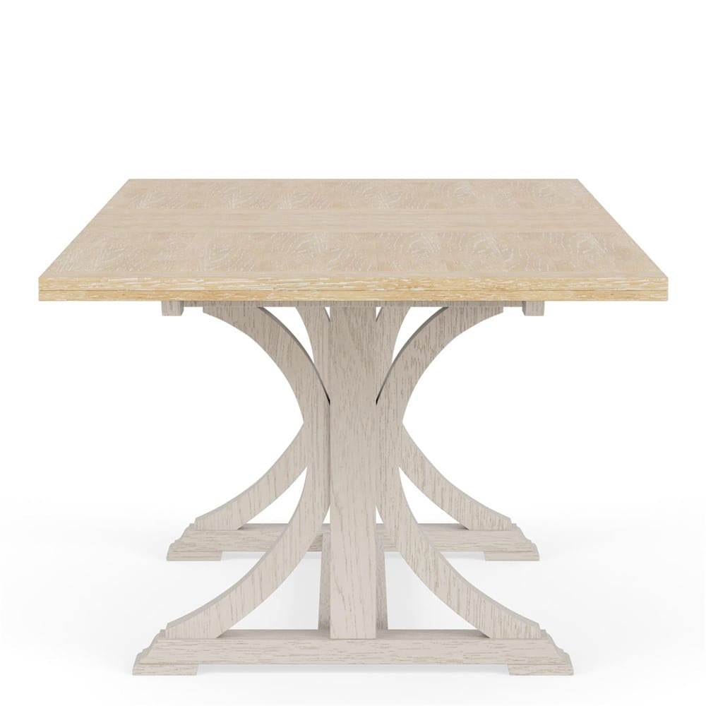 Riverside Furniture - Glenndale - Rectangle Dining Table - Aged White/Wheat - 79450 view 5