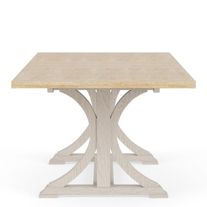 Riverside Furniture - Glenndale - Rectangle Dining Table - Aged White/Wheat - 79450 view 5