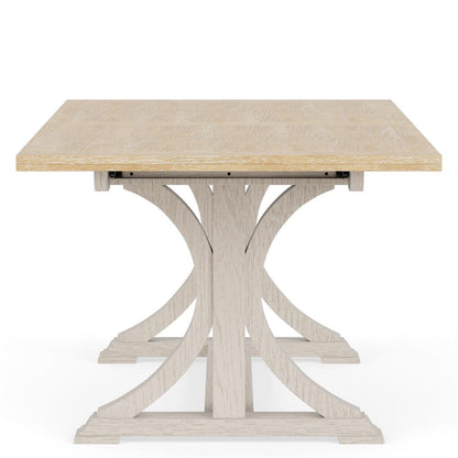 Riverside Furniture - Glenndale - Rectangle Dining Table - Aged White/Wheat - 79450 view 6