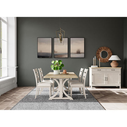 Riverside Furniture - Glenndale - Rectangle Dining Table - Aged White/Wheat - 79450 view 8