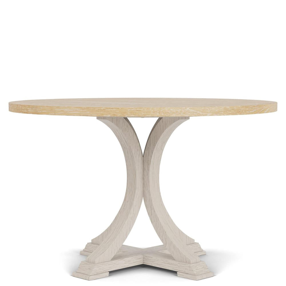 Riverside Furniture - Glenndale - Round Dining Table - Aged White/Wheat - 79452 view 1