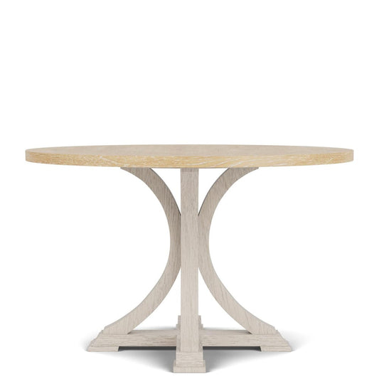 Riverside Furniture - Glenndale - Round Dining Table - Aged White/Wheat - 79452 view 2