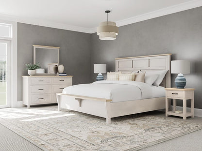 Riverside Furniture - Glenndale - Six Drawer Dresser - Aged White/Wheat - 79460 view 7