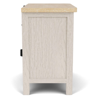 Riverside Furniture - Glenndale - Two Drawer Nightstand - Aged White/Wheat - 79469 view 5