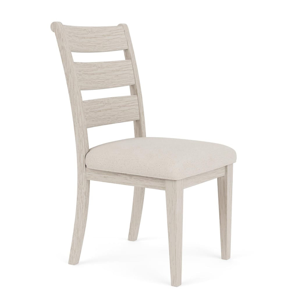 Riverside Furniture - Glenndale - Wood Bk Uph Side Chair (Set of 2) - Aged White - 79458 view 3
