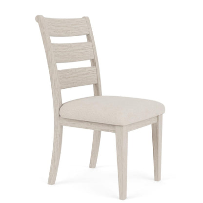 Riverside Furniture - Glenndale - Wood Bk Uph Side Chair (Set of 2) - Aged White - 79458 view 3