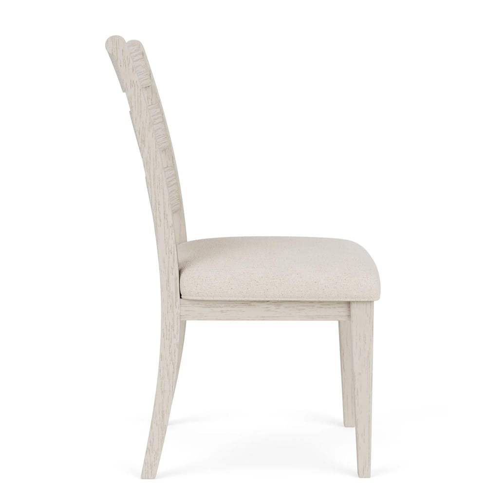 Riverside Furniture - Glenndale - Wood Bk Uph Side Chair (Set of 2) - Aged White - 79458 view 5