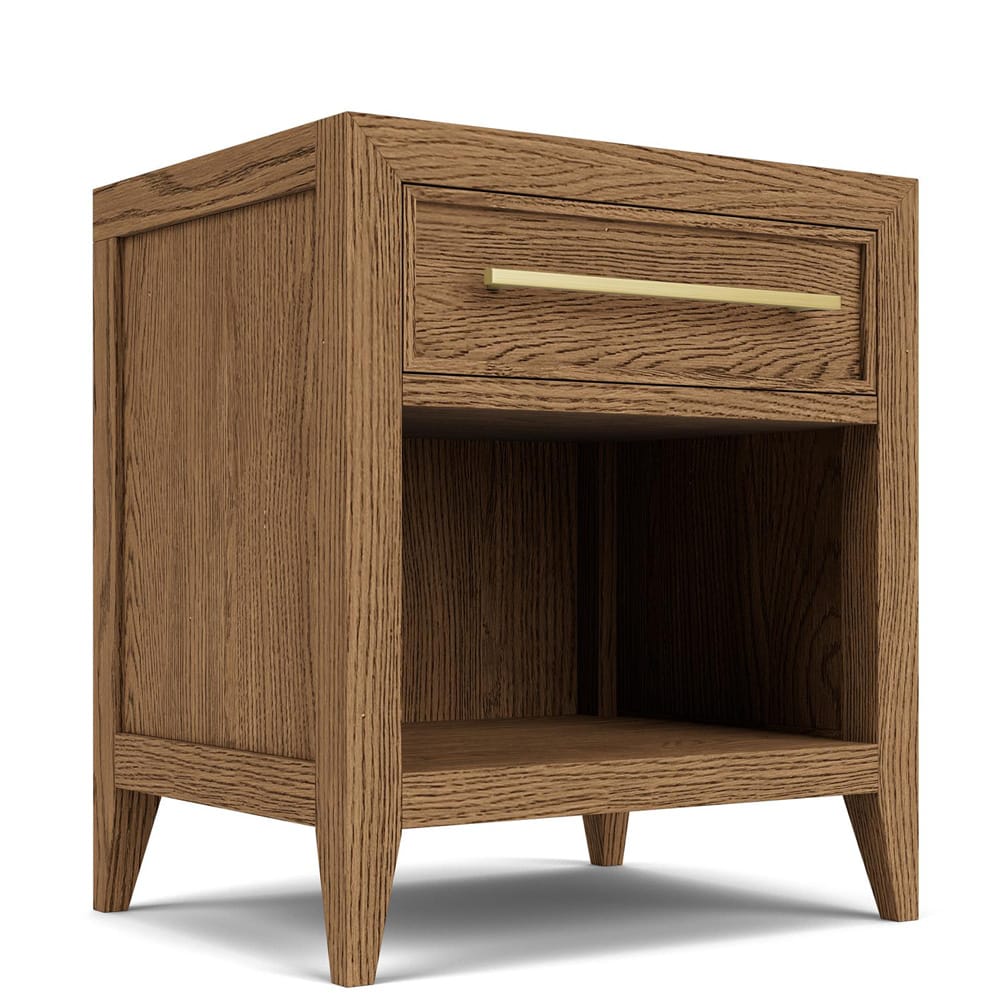 Riverside Furniture - Halbrooke - 1-Drawer Nightstand - Nutmeg Oak - 51868 view 1