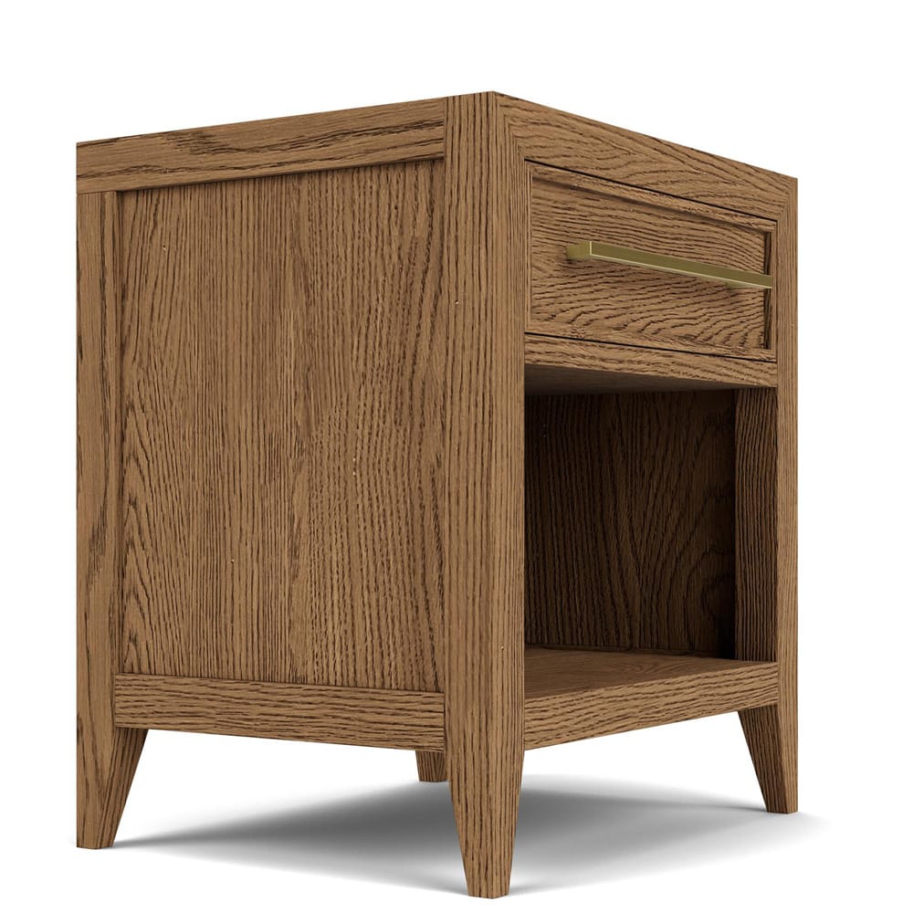 Riverside Furniture - Halbrooke - 1-Drawer Nightstand - Nutmeg Oak - 51868 view 3