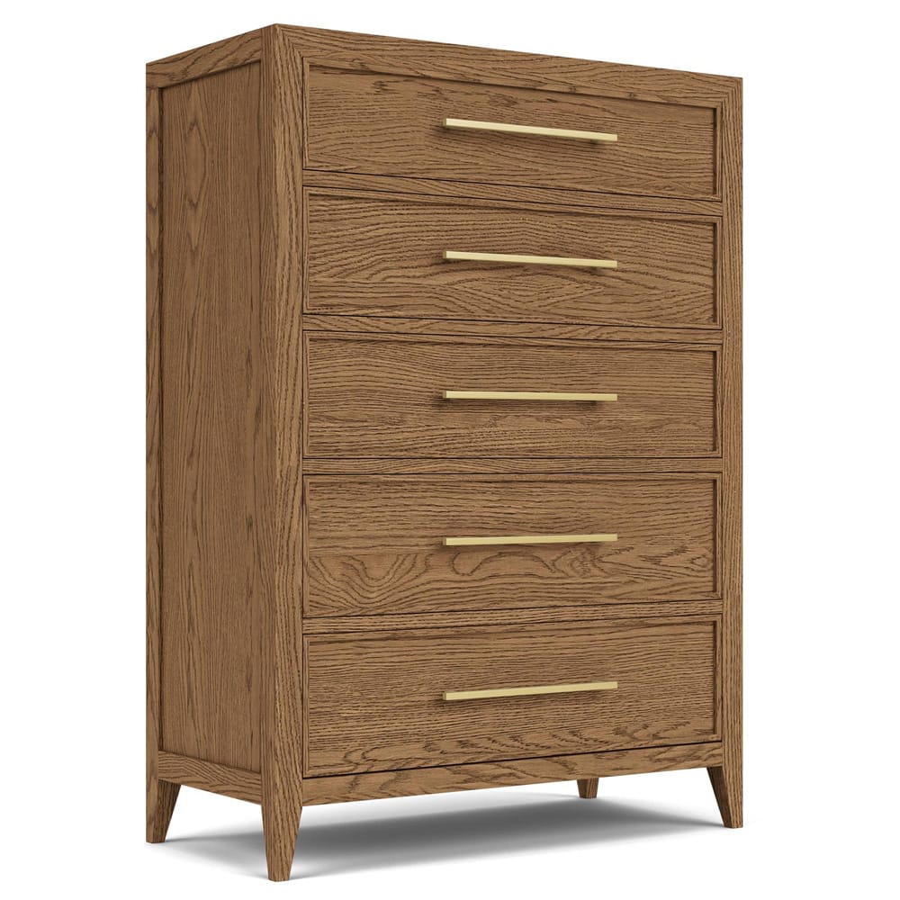Riverside Furniture - Halbrooke - Five Drawer Chest - Nutmeg Oak - 51865 view 1