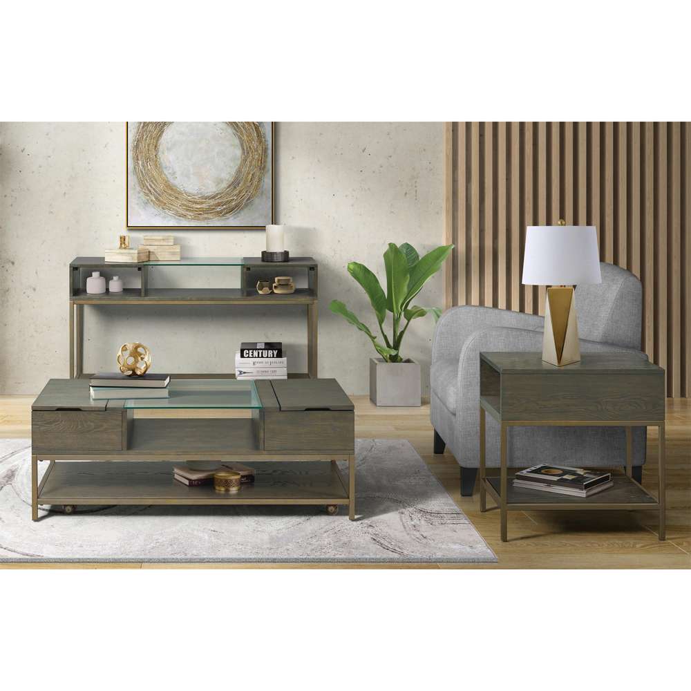 Riverside Furniture -  Hyde Rectangle Console Table - 92815 veiw 2