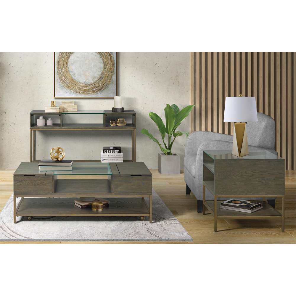Riverside Furniture -  Hyde Rectangle Console Table - 92815 veiw 4