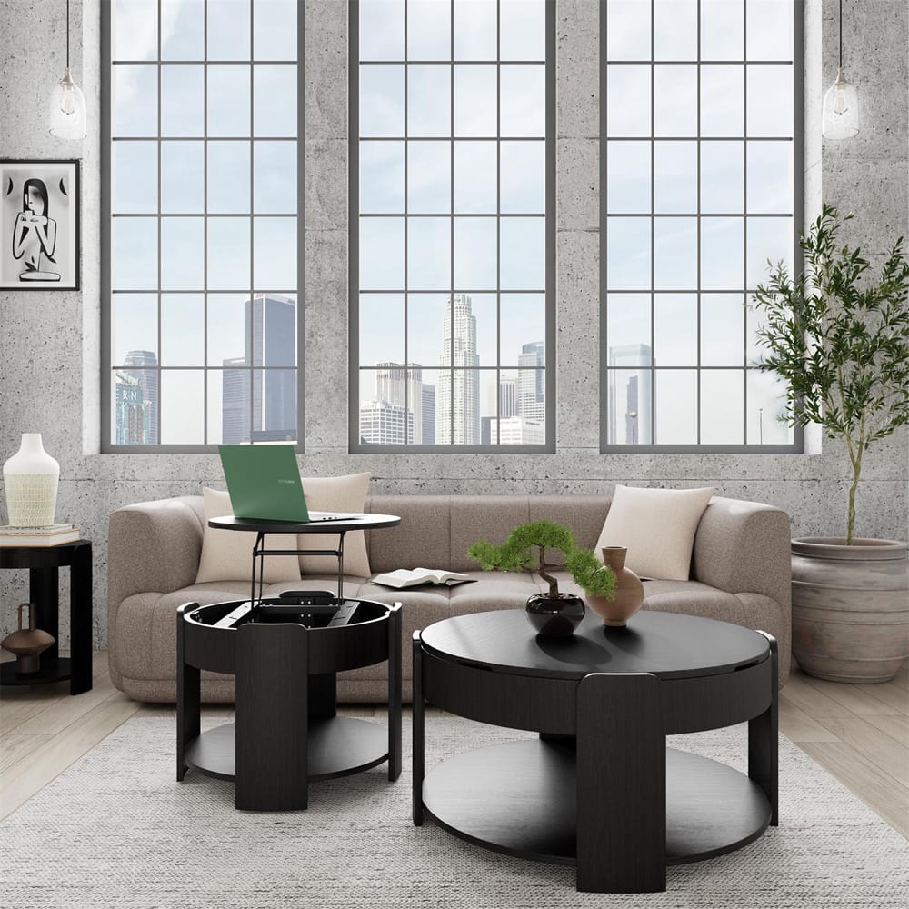 Riverside Furniture - Jaylon - 34in Lift Lid Cocktal Tbl - Midnight Oak - 31301 view 11