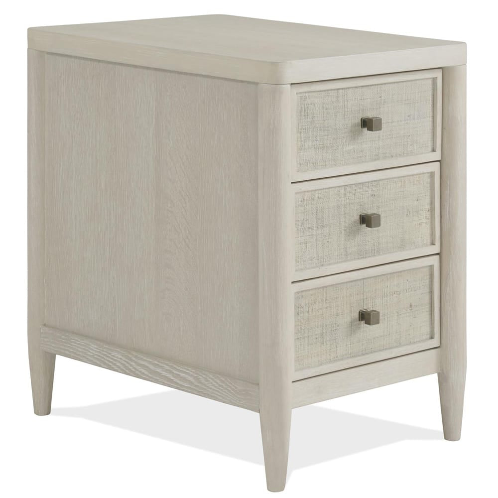 Riverside Furniture - Maren - Chairside Table - White Sand - 18212 view 1