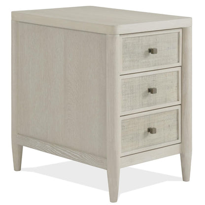 Riverside Furniture - Maren - Chairside Table - White Sand - 18212 view 1
