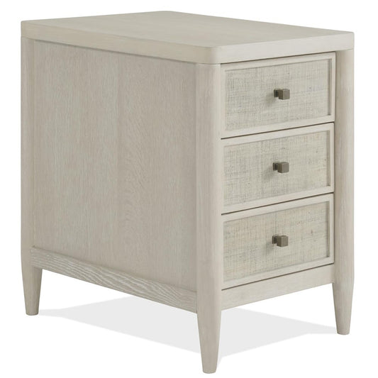 Riverside Furniture - Maren - Chairside Table - White Sand - 18212 view 1