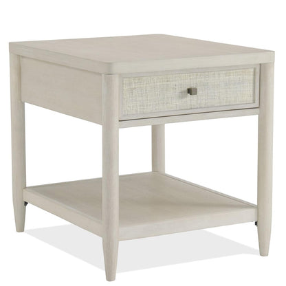 Riverside Furniture - Maren - End Table - White Sand - 18209 view 1