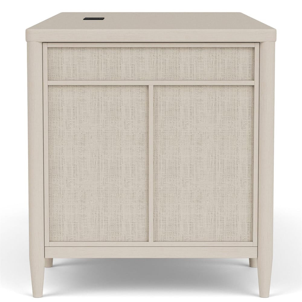 Riverside Furniture - Maren - Executive Desk - White Sand - 18231 view 5