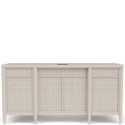 Riverside Furniture - Maren - Executive Desk - White Sand - 18231 view 6